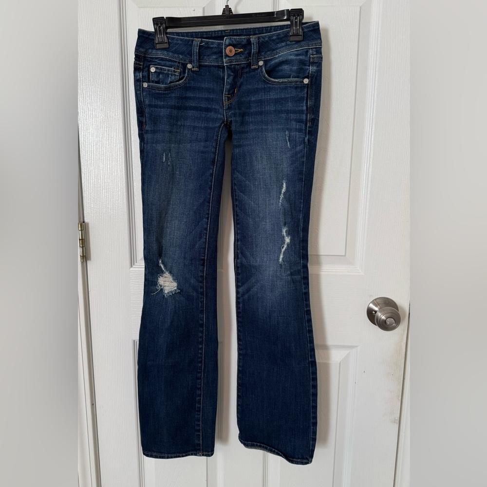 American Eagle Jeans Stretch Slim Boot Size 0 For Woman